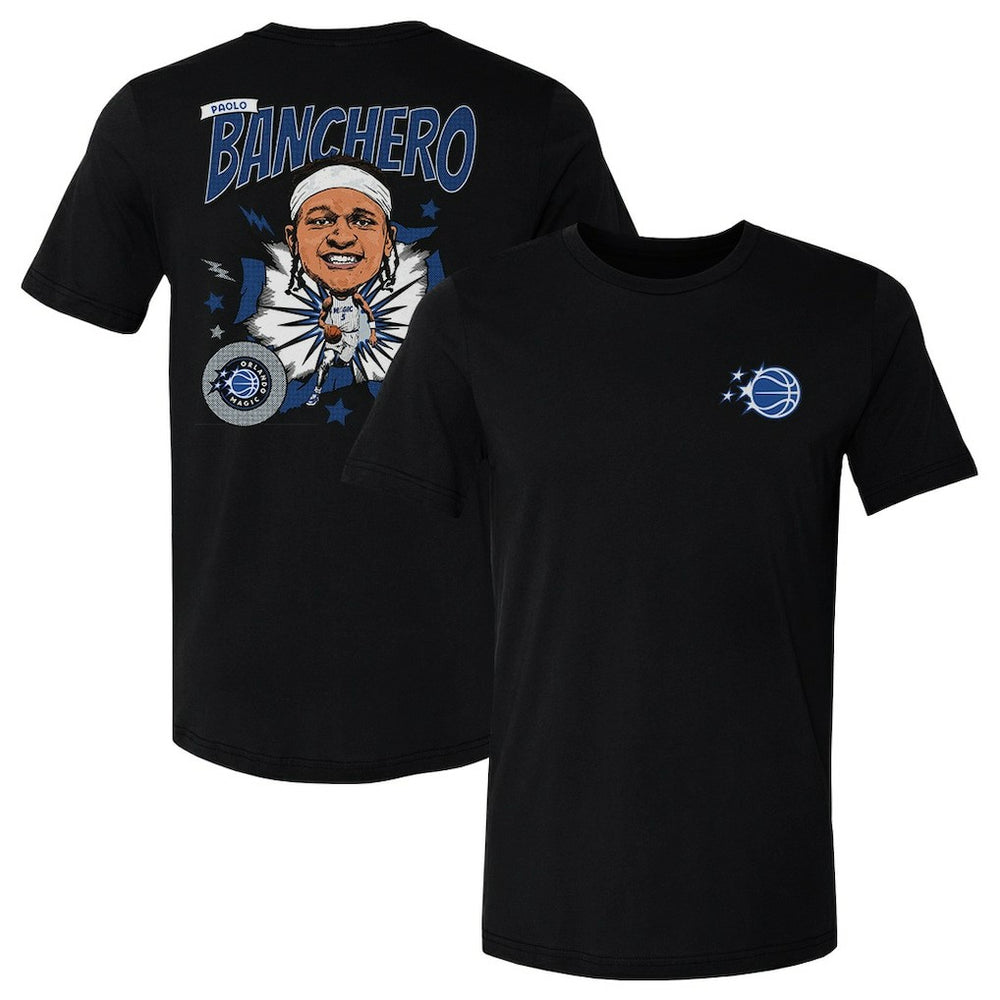 Paolo Banchero Orlando Magic 500 Level Caricature T-Shirt Black - NBA