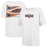Chicago Bears '47 Women's Bow & Banner Sadie T-Shirt White | 47 brand