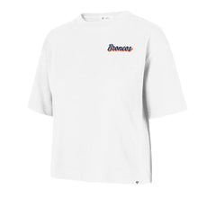 Denver Broncos '47 Women's Collage Script Reed City T-Shirt White | 47 brand