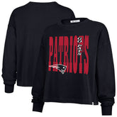 New England Patriots '47 Women's Stacked Sydney Long Sleeve T-Shirt Navy | 47 brand