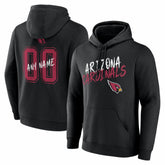Arizona Cardinals Hustle Personalized Name & Number Hoodie Black | NFL