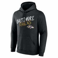 Baltimore Ravens Hustle Personalized Name & Number Hoodie Black | NFL