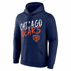 Chicago Bears Hustle Personalized Name & Number Hoodie Navy | NFL