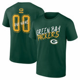 Green Bay Packers Hustle Personalized Name & Number T-Shirt Green | NFL