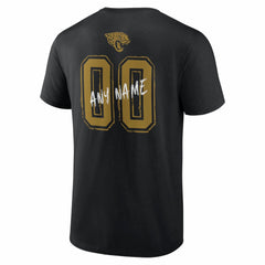 Jacksonville Jaguars Hustle Personalized Name & Number T-Shirt Black | NFL