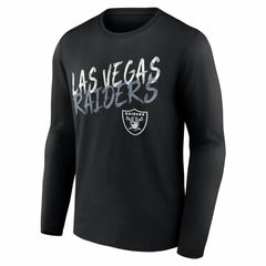 Las Vegas Raiders Hustle Personalized Name & Number Long Sleeve T-Shirt Black | NFL