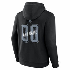 Las Vegas Raiders Hustle Personalized Name & Number Hoodie Black | NFL