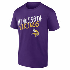 Minnesota Vikings Hustle Personalized Name & Number T-Shirt Purple | NFL