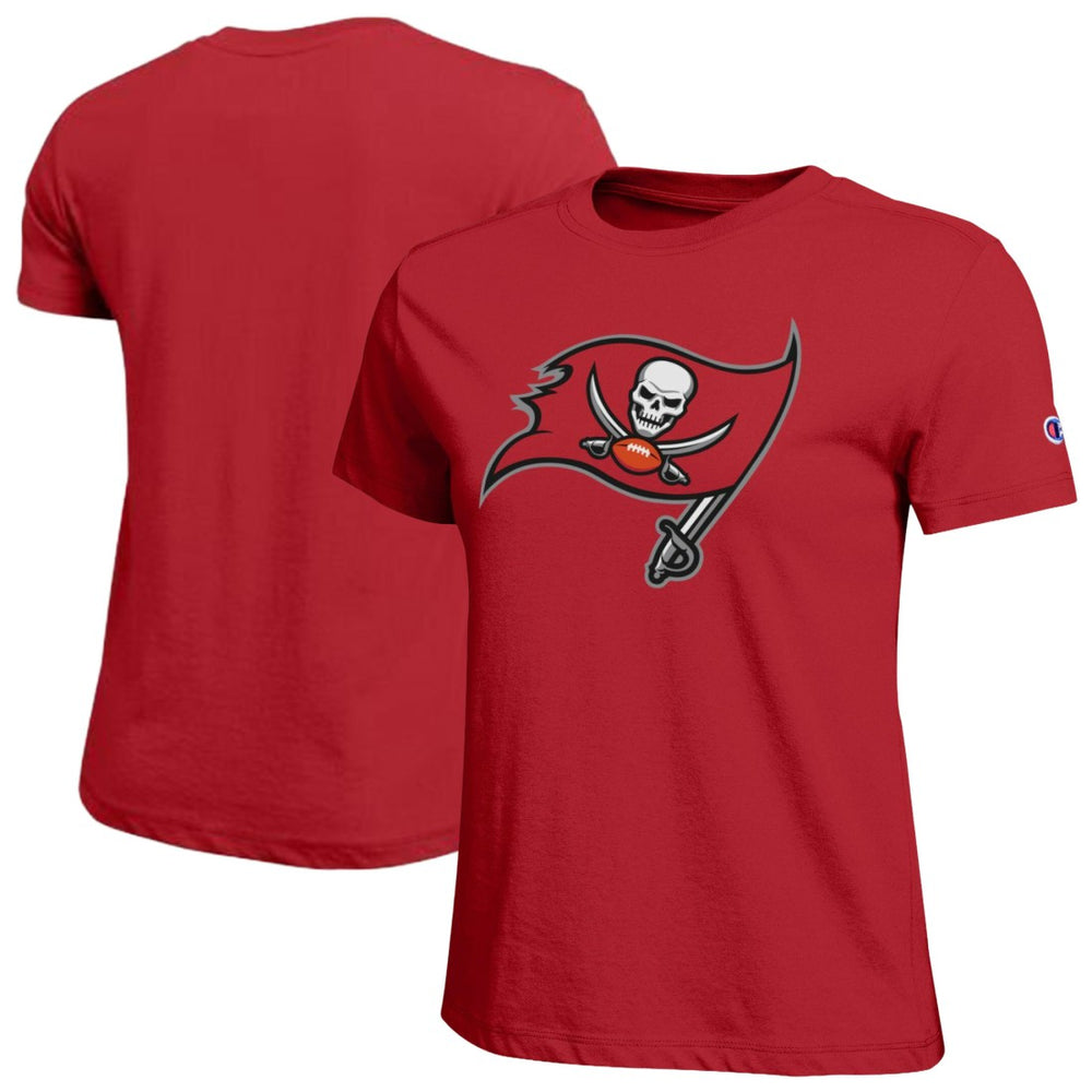 Tampa Bay Buccaneers Champion Women's Logo T-Shirt Red | NFL