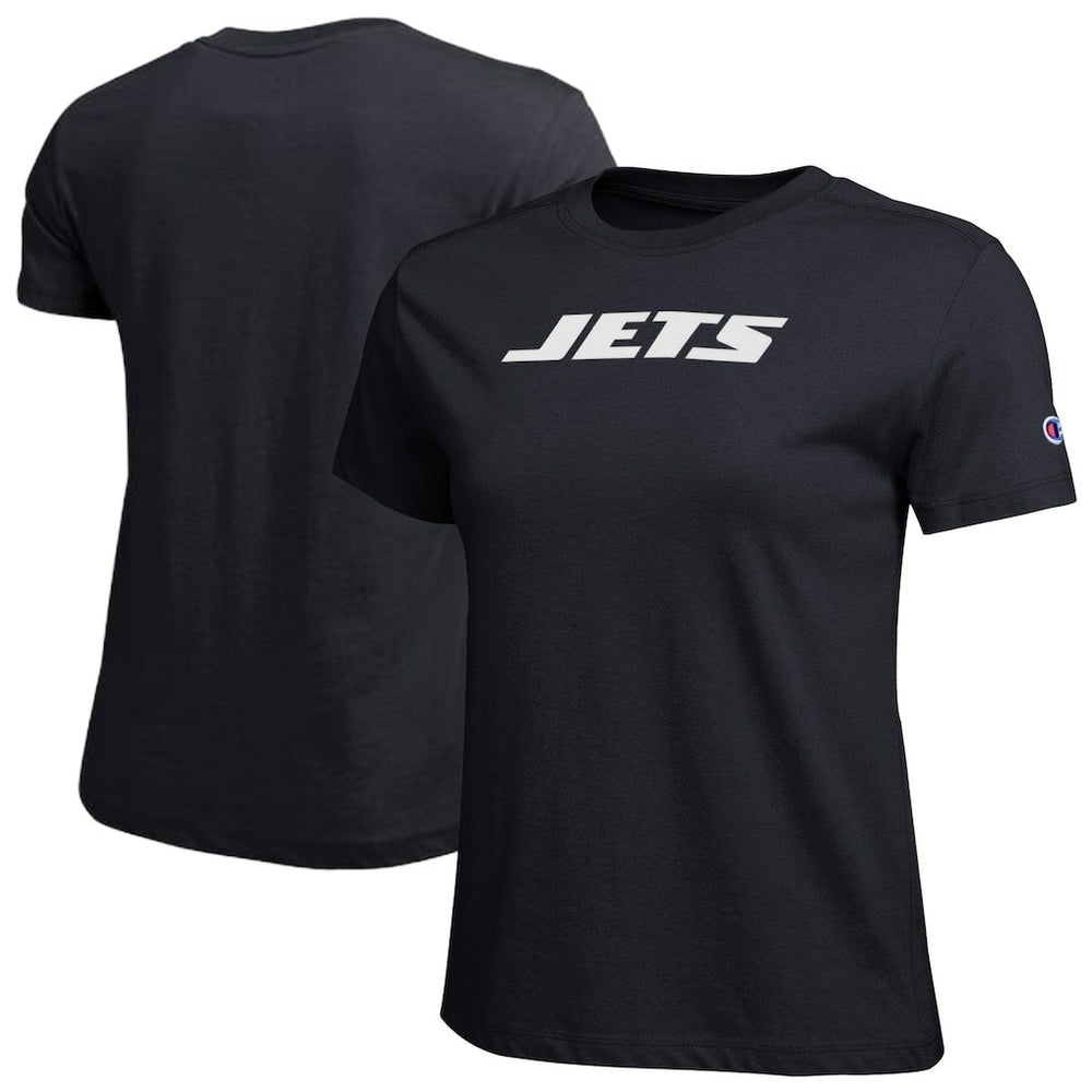 New York Jets Champion Women's Logo T-Shirt Black | NFL