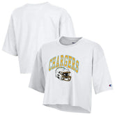 Los Angeles Chargers Champion Women's Boyfriend Cropped T-Shirt White | NFL
