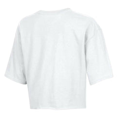 New York Jets Champion Women's Boyfriend Cropped T-Shirt White | NFL