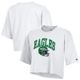 Philadelphia Eagles Champion Women's Boyfriend Cropped T-Shirt White | NFL