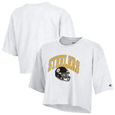 Pittsburgh Steelers Champion Women's Boyfriend Cropped T-Shirt White | NFL