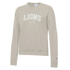 Detroit Lions Champion Women's Powerblend Cocoa Butter Fleece Sweatshirt Light Brown | NFL