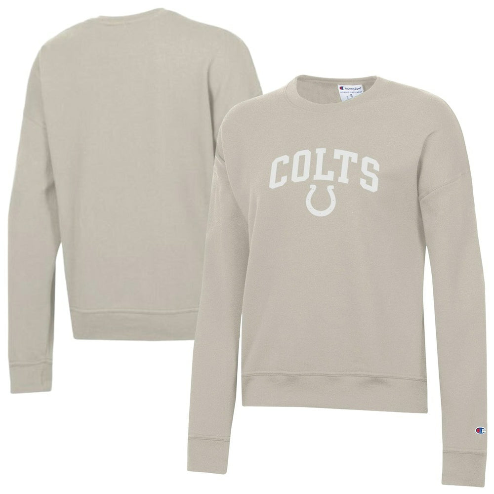 Indianapolis Colts Champion Women's Powerblend Cocoa Butter Fleece Sweatshirt Light Brown | NFL