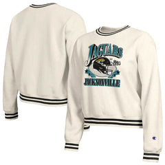 Jacksonville Jaguars Champion Women's Reverse Weave Fleece Sweatshirt Cream | NFL