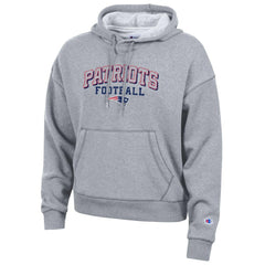 New England Patriots Champion Women's Triumph Tri-Blend Hoodie Gray | NFL
