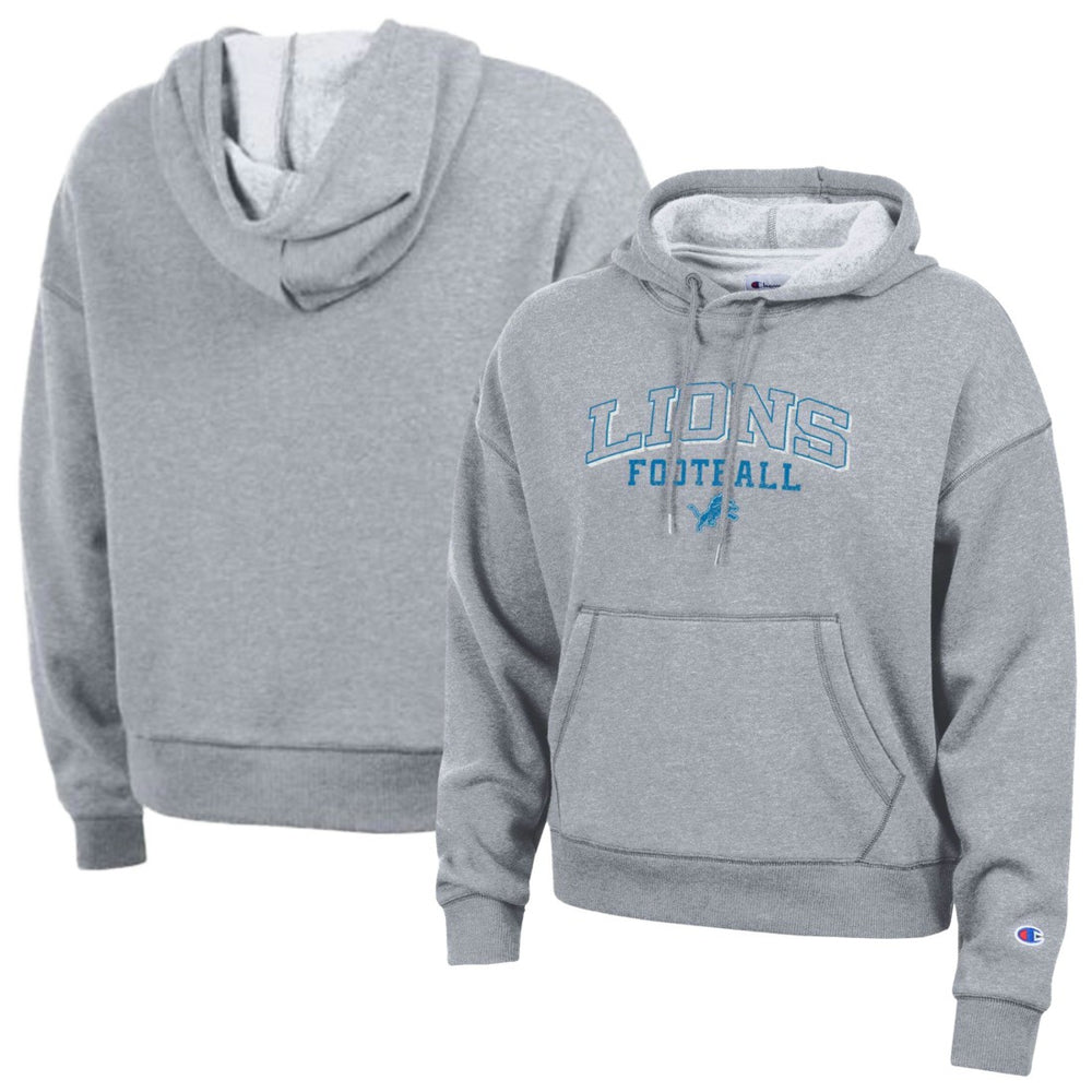 Detroit Lions Champion Women's Triumph Tri-Blend Hoodie Gray | NFL
