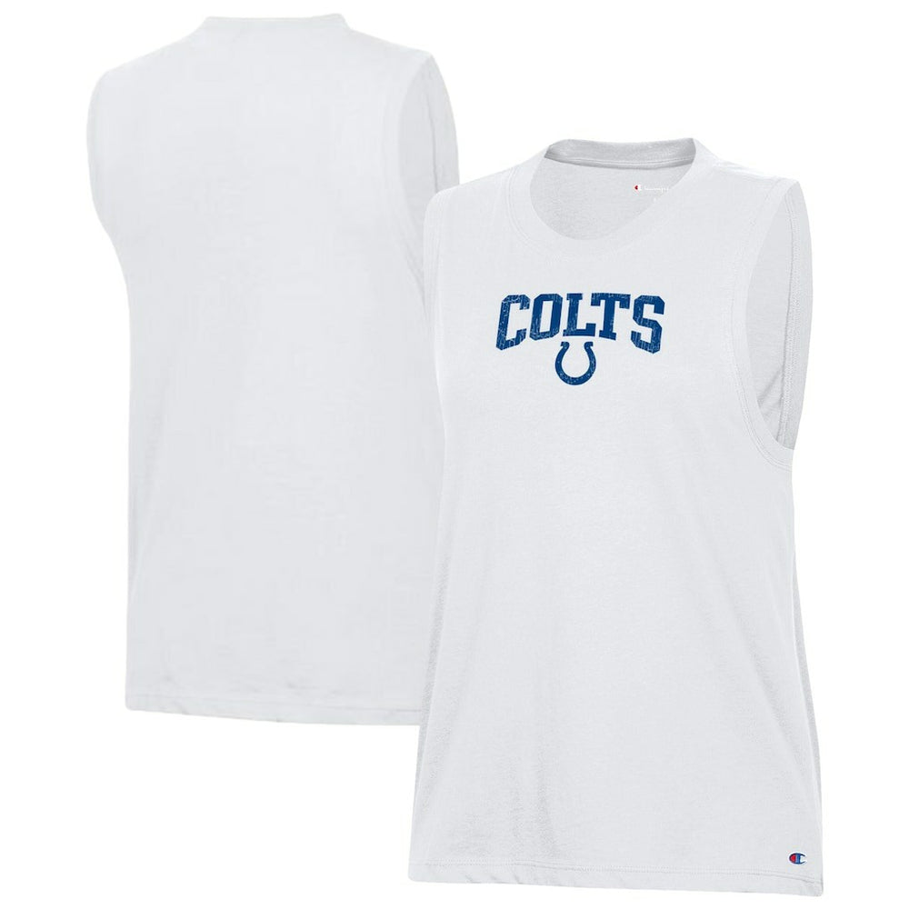 Indianapolis Colts Champion Women's Muscle Tank Top White | NFL