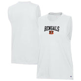 Cincinnati Bengals Champion Women's Muscle Tank Top White | NFL