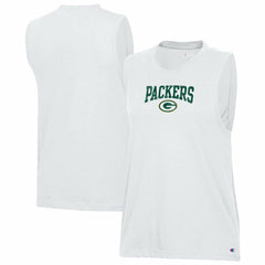 Green Bay Packers Champion Women's Muscle Tank Top White | NFL