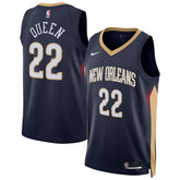 Derik Queen New Orleans Pelicans Unisex Swingman Jersey Icon Edition Navy - NBA