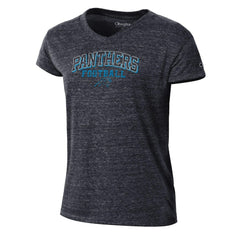 Carolina Panthers Champion Women's Triumph Tri-Blend V-Neck T-Shirt Black | NFL