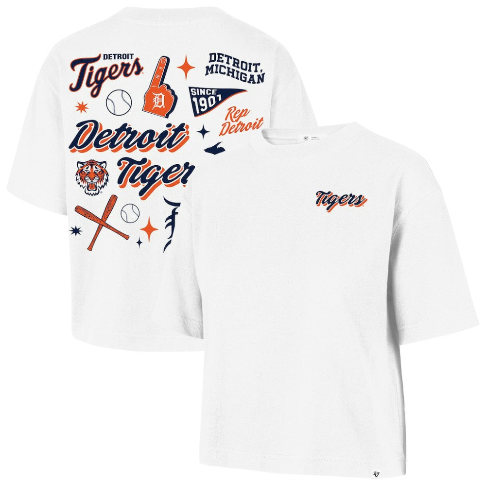 Detroit Tigers '47 Women's Collage Script Reed City T-Shirt - MLB