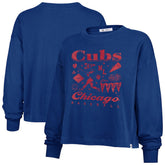 Chicago Cubs '47 Women's Team Collage Sydney Long Sleeve T-Shirt - MLB