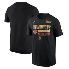 New York Knicks Jordan Brand 2025 NBA Cup Champions Locker Room T-Shirt Black - NBA