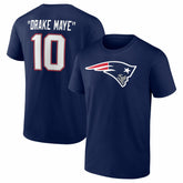 Drake Maye New England Patriots Nickname T-Shirt Navy | NFL