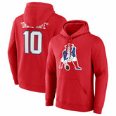 Drake Maye New England Patriots Nickname Hoodie Red | NFL
