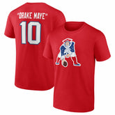 Drake Maye New England Patriots Nickname T-Shirt Red | NFL