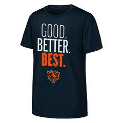 Chicago Bears Outerstuff Youth Good. Better. Best. T-Shirt Navy | NFL