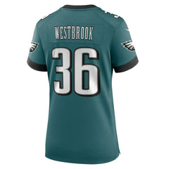 Brian Westbrook Philadelphia Eagles Women's Team Retired Game Jersey Midnight Green | Nike for Sale