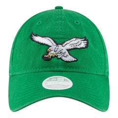 Philadelphia Eagles New Era Women's Throwback 9TWENTY Adjustable Hat Kelly Green | NFL