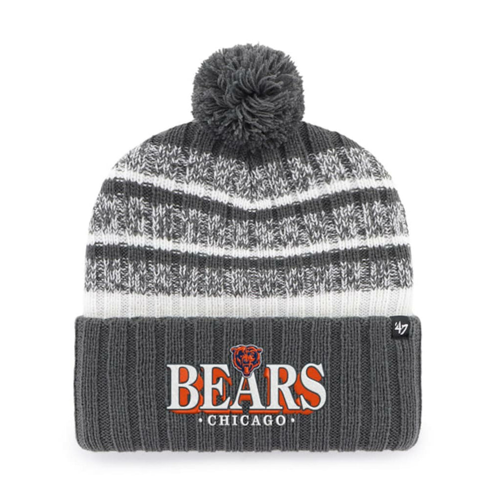 Chicago Bears '47 Tavern Cuffed Knit Hat with Pom Charcoal | 47 brand