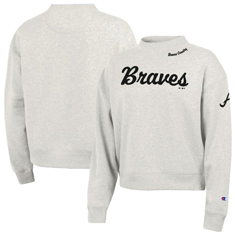 Atlanta Braves Champion Women's Triumph Tri-Blend Sweatshirt - MLB