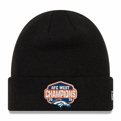 Denver Broncos New Era 2025 AFC West Division Champions Cuffed Knit Hat Black | NFL
