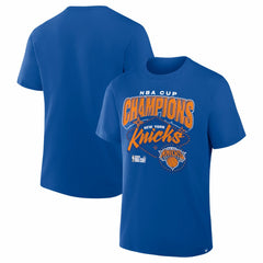 New York Knicks 2025 NBA Cup Champions Legacy T-Shirt Blue - NBA