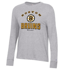 Boston Bruins Champion Women's Core Long Sleeve T-Shirt - Gray - NHL