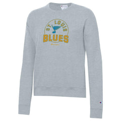 St. Louis Blues Champion Women's Powerblend Fleece Sweatshirt - Gray - NHL