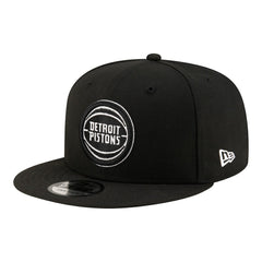 Detroit Pistons Team 9FIFTY Snapback Hat Black/White - NBA