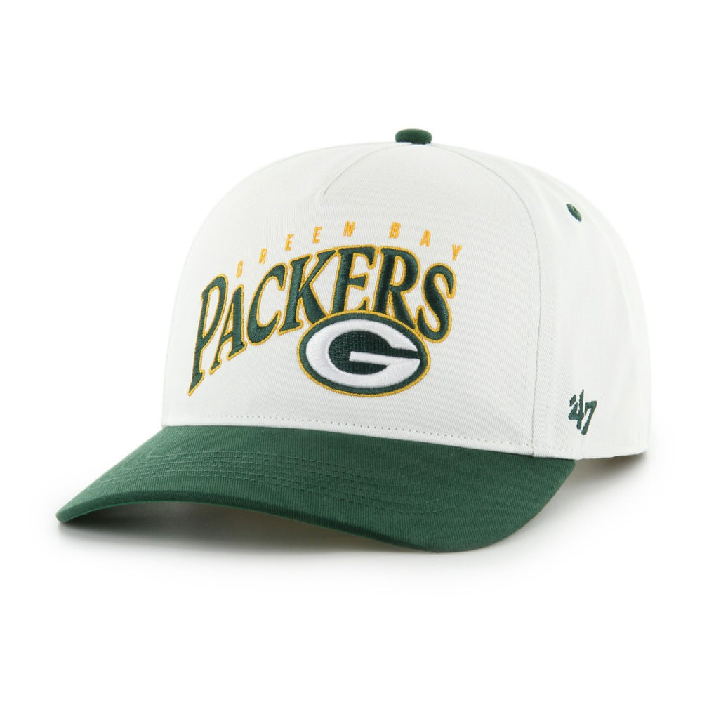 Green Bay Packers '47 Soar Relaxed Hitch Adjustable Hat White | 47 brand