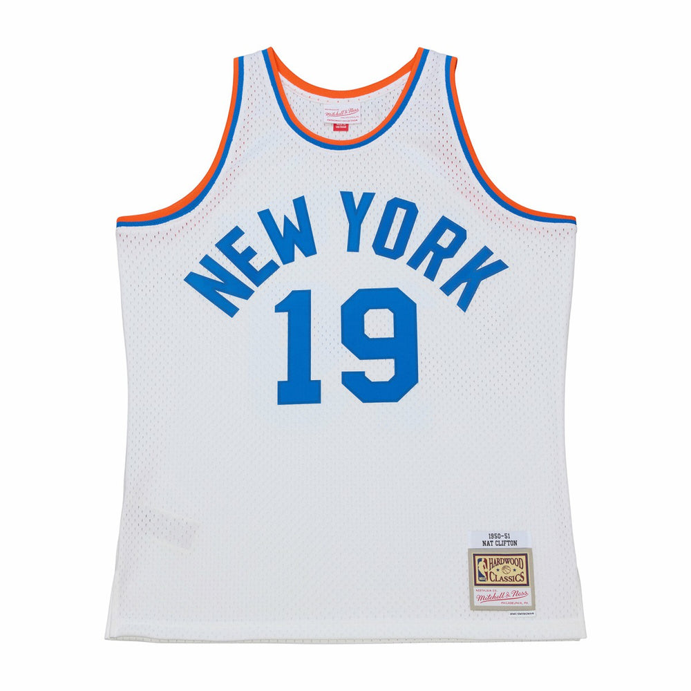 Nathaniel Clifton New York Knicks 1950-51 Pioneers Swingman Jersey White - NBA