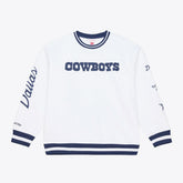 Dallas Cowboys White Out Fleece Sweatshirt White | Mitchell & Ness