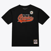 Baltimore Orioles Mitchell & Ness Script Sweep Arch T-Shirt - MLB