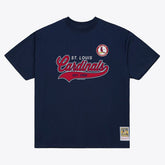 St. Louis Cardinals Mitchell & Ness Script Sweep Arch T-Shirt - MLB
