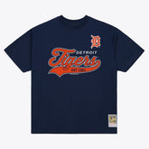 Detroit Tigers Mitchell & Ness Script Sweep Arch T-Shirt - MLB